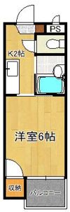 シャトレ天神IIの間取り画像