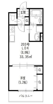 クリエオーレ馬場町の間取り画像