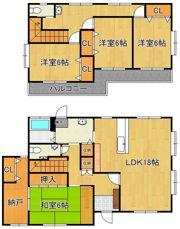 大膳 戸建の間取り画像