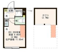 ハーモニーテラス江古田Northの間取り画像