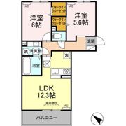 D-ROOM 隈府 A棟の間取り画像