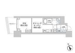 ライオンズフォーシア五反田の間取り画像
