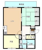 ハピネス中川Dの間取り画像