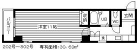 コスモAoi伊勢佐木長者町の間取り画像