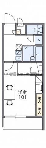 レオパレスCASAみのまーじゅの間取り画像