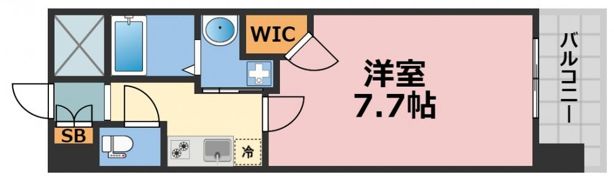 クラウンハイム北心斎橋フラワーコートの間取り画像
