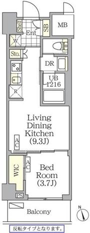 フロントプレイス飯田橋レジデンスの間取り画像