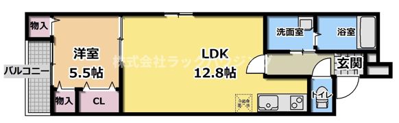 フジパレス大宮の間取り画像