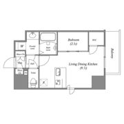 AFFLUENCE難波EASTの間取り画像