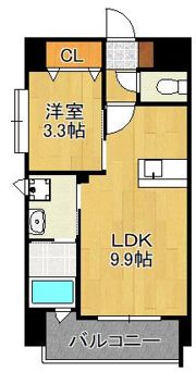 アンテス上到津の間取り画像