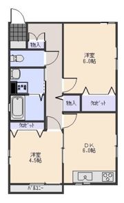 デューク古都の間取り画像