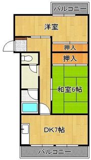 到津ハウスの間取り画像