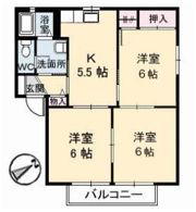 パレスR Ⅱの間取り画像