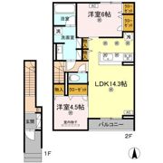 アヴェンセ A棟の間取り画像