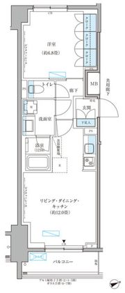 パークアクシス文京本郷の間取り画像