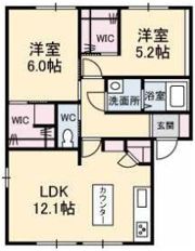 ベルメゾン B棟の間取り画像