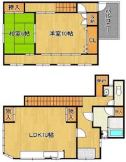 昭和一丁目戸建の間取り画像