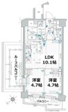 パレステージ町屋参番館の間取り画像