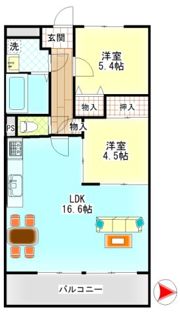 ネクスト倉田 東館の間取り画像