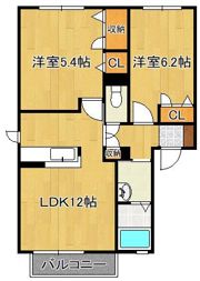 リーベン尾倉 B棟の間取り画像