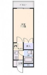 西原マンションの間取り画像