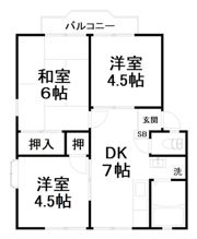 アルカディア大津の間取り画像