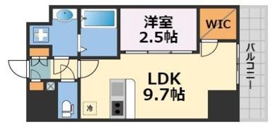 AFFLUENCE難波EASTの間取り画像