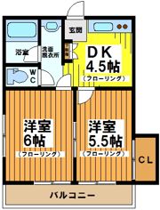 コーポ石川の間取り画像