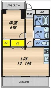 エステート村上の間取り画像