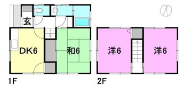 西長戸戸建の間取り画像