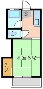荒金アパートの間取り画像