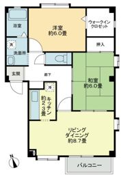 フォブール西須賀の間取り画像
