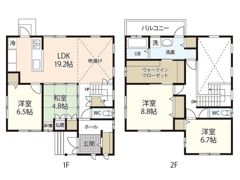 東蟹屋町戸建の間取り画像