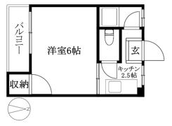 コーポ林の間取り画像