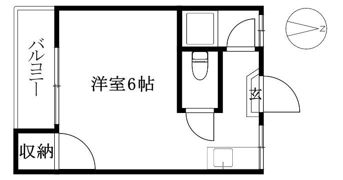 コーポ林の間取り画像