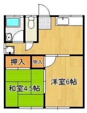 コーポマタケC棟の間取り画像
