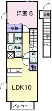 ヒルサイド Bの間取り画像