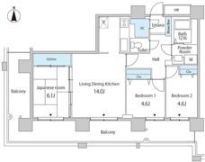 セルリアンホームズ勝どきの間取り画像