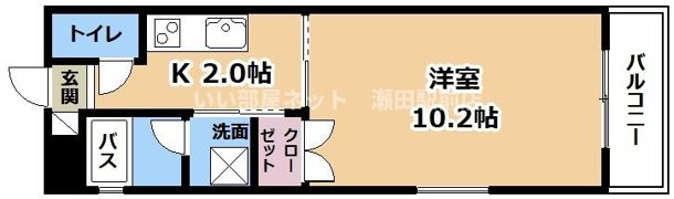 エリーフラッツ京町の間取り画像
