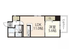 西蟹屋K.Kの間取り画像