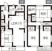 平針南テラスハウスの間取り画像