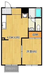リヴァー下到津の間取り画像