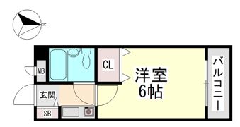 シャルムメゾン六甲道の間取り画像