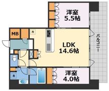 Noire北堀江の間取り画像