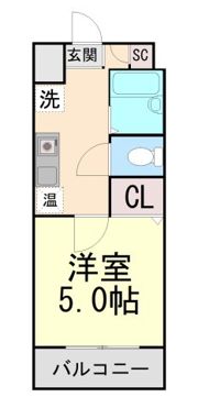 サンロイヤル八幡の間取り画像