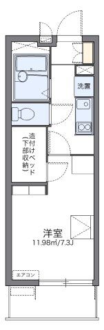 レオパレスクレストタウンAの間取り画像