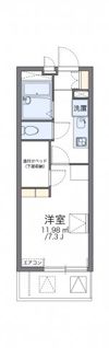 レオパレスハミング バードの間取り画像
