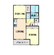 福田マンションの間取り画像