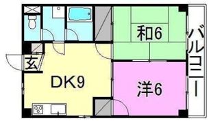 コーポレ古三津の間取り画像