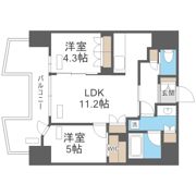STANDZ四天王寺前夕陽丘の間取り画像